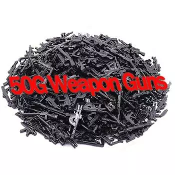 50 г/Пакет Серия Милитари Аксессуар для Строительных Блоков Набор Оружия Пистолетов Детали Вторая Мировая Война Город Спецназ Аксессуары Кирпичики DIY Игрушки Для Мальчика Подарок