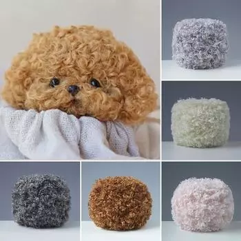 50 г ручная плетеная игрушка шапка плюшевый мишка своими руками шерстяная пряжа плюшевая пряжа три нити своими руками проволока завитая пряжа