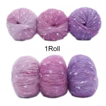 50 г/рулон мохеровая пряжа для вязания свитер пушистая пряжа для вязания мягкая самодельная полиэстеровая шаль шерстяная пряжа шарф градиент