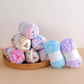 50 г/рулон нитки Ice Stripe толстая шерстяная ручная работа DIY палка игла нить