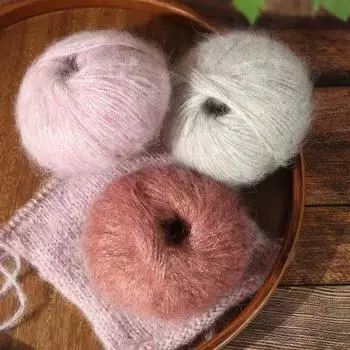 50 г/рулон ниток для вязания крючком пряжа для вязания вручную шаль мохеровая пряжа мягкий яркий шелк своими руками тонкая шапка плетение шарф