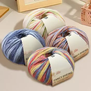 50 г/рулон пряжа для вязания крючком нитки для шапки шерстяная пряжа ткачество шарф тонкая пряжа сделай сам шерстяное пальто мягкая