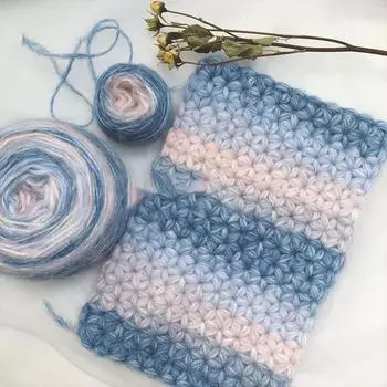 50 г/рулон радужной пряжи, мягкая пряжа, многоцветная смешанная градиентная красочная линия для вязания крючком