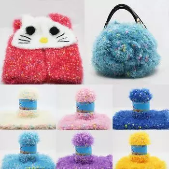 50 г/рулон ручной работы DIY разноцветные мягкие красочные точки коралловый флис вязание шерсть ручная работа