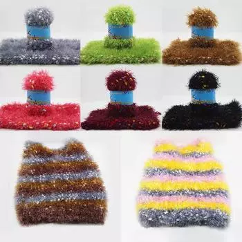 50 г/рулон ручной работы DIY разноцветные мягкие красочные точки коралловый флис вязание шерсть ручная работа