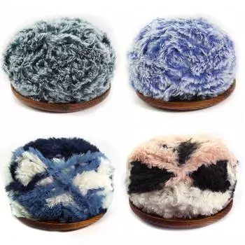 50 г/рулон шерстяная пряжа мохеровая шерсть имитация норки искусственный мех кашемировая пряжа для вязания свитера