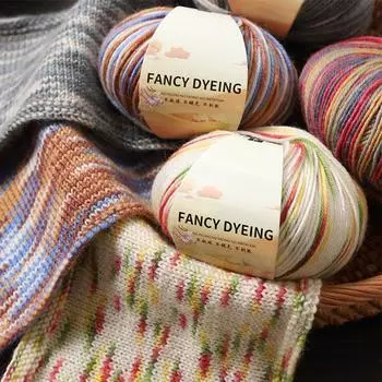 50 г/рулон шерстяная смесь мягкая пряжа для вязания шарфов крючком нитки для шапок шерстяная пряжа ручная работа тонкая пряжа пальто своими руками