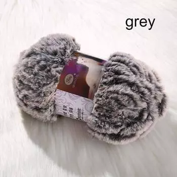 50 г/рулон шерстяной пряжи ручной работы, шарф, свитер, связанный крючком, толстая бархатная нить, шерстяная пряжа «сделай сам» grey