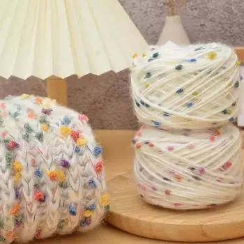 50 г/рулон трикотажная пряжа для рукоделия, шарф, свитер, толстая нить «сделай сам», красочная шерстяная пряжа Радуга