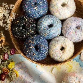 50 г/рулон пряжи для вязания крючком ручная работа своими руками поделки вязаные цветные точки для свитера шапки шарфа