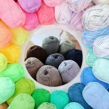 50 г/шарик гладкая пряжа ручной работы трикотажная ткань натуральный бамбук хлопок пряжа для вязания крючком детская ручная мягкая 1
