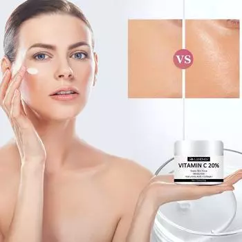 50 г увлажняющего осветляющего крема с витамином С - формула против старения и морщин для оживления вашей кожи 50G