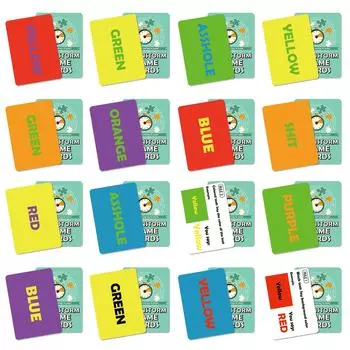 50 Карт Заданий на Реакцию Многопользовательская Настольная Игра Английская Версия Вечеринка Вечеринка Игрушки