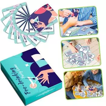 50 карточек для настольных игр, карточек для многопользовательских интерактивных карточных игр, карточек для настольных игр для отдыха и развлечений, веселых вечеринок, тимбилдинга One Size
