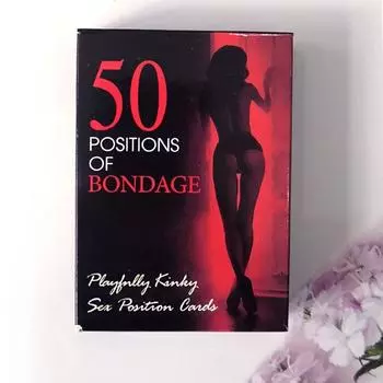 50 карточек страсти: Команды для спальни и игра «Сексуальные позы» для пар