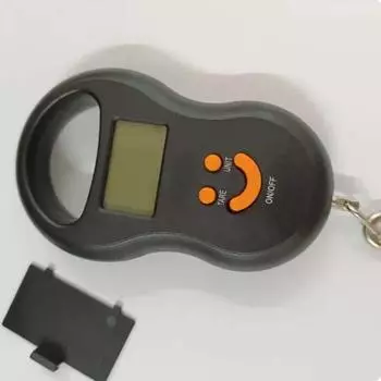 50 кг/10 г Черные электронные подвесные весы ЖК-цифровые весы Подсветка Весы для рыбалки Карманные весы Весы для багажа