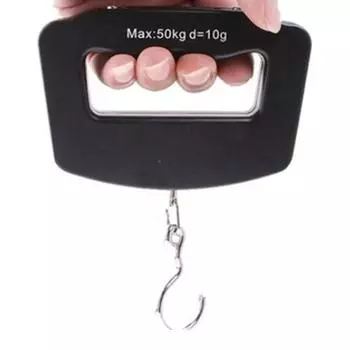 50 кг/10 г портативные весы с крючком цифровые электронные весы для чемодана багаж рыболовный крючок подвесные весы с подсветкой