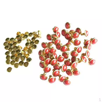 50 комплектов заклепок для сумки, 7,5 мм, куполообразные заклепки, застежка для ремня, сделай сам - черный синий