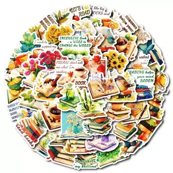50 Креативных Эстетичных Граффити-стикеров на Книжную Тематику