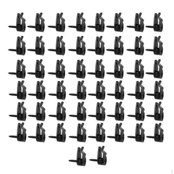 50 крючков для подвешивания, зажимы для использования в помещении и на улице белый