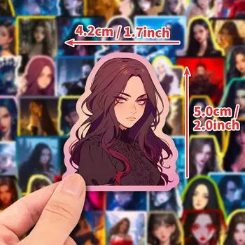 50 крутых наклеек для девушек аниме-фильмы крутые наклейки для девушек на багажную тетрадь для рук