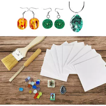 50 листов бумаги для плавления стекла в микроволновой печи, квадратная бумага из керамического волокна, гончарный инструмент, ремесло