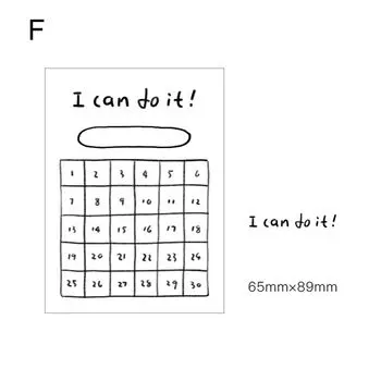 50 листов Декор Дневник Планирование Скрапбукинг Список дел Управление временем Липкие заметки Блокнот Блок для заметок F