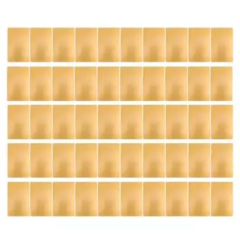 50 листов металлической визитки термоперенос алюминиевые визитки заготовки DIY товары для творчества золото золотой