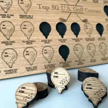 50 лучших полей для гольфа в США Bucket List Tracker Board 50 обязательных к посещению полей для гольфа в Соединенных Штатах