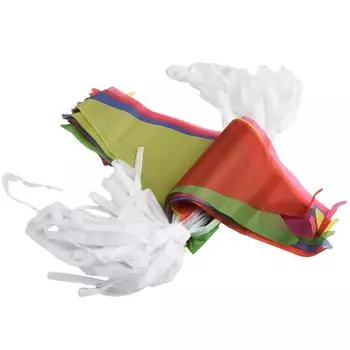 50 м 100 флагов разноцветные треугольные флаги вымпелы вымпел фестиваль наружное украшение гирлянда фестиваль вечеринка праздник