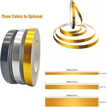 50 м/рулон черный золотой серебряный напольный кант водонепроницаемый шов настенные наклейки зазоры стены потолок украшение дома самоклеящаяся лента для плитки 10MM серебряный