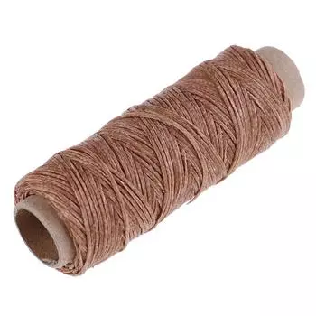 50 м/рулон для шитья кожи, плоская вощеная нить, восковая нить, ручная вышивка, ремесло 150D Dark khaki
