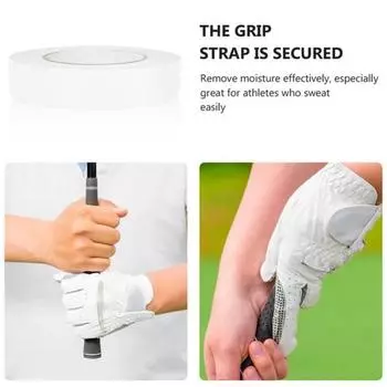 50 м/рулон, лента для захвата клюшки для гольфа, противоскользящая клейкая лента, впитывающая пот, профессиональный гольф, деревянный железный клин, клюшка, двусторонняя пленка для захвата, аксессуары для гольфа S