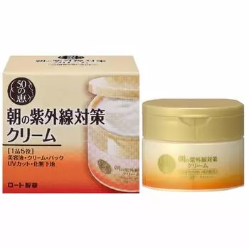 50 Megumi Morning UV Protection Cream 90 г x 3 шт. набор [Rohto Pharmaceutical]