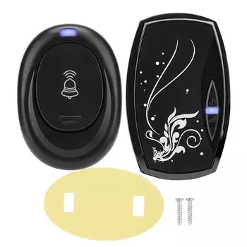 50-метровый дистанционный беспроводной дверной звонок с 36 колокольчиками, водонепроницаемый светодиодный, 4 объема, домашний безопасный дверной звонок