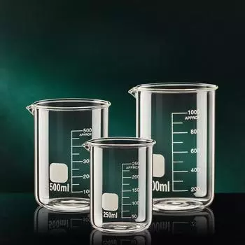 50 мл 100 мл мини прозрачный стеклянный мерный стаканчик с высоким содержанием боросиликатного стекла прозрачная шкала кружка термостойкая лабораторная кухонная домашняя принадлежность
