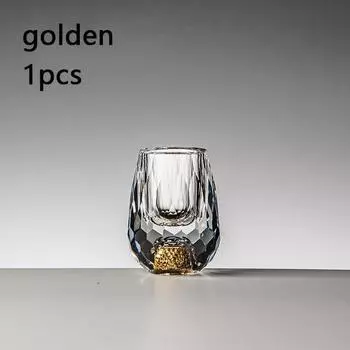 50 мл Алмазная огранка Кристалл Ликер15/50 мл Стаканы Водка SСтеклянные бокалы для вина Стакан для виски Крепкие напитки Саке Соджу Бренди Чайная чашка
