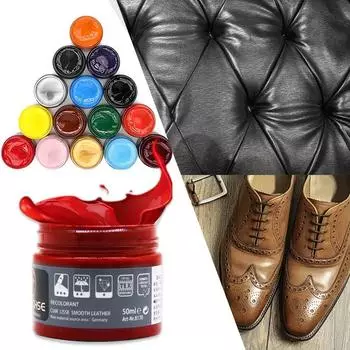 50 мл автомобильная кожаная краска средство для ухода за сиденьями для кожи авто ремонтное средство для обуви диван пальто отверстия царапины трещины 20 цветов 50 ML