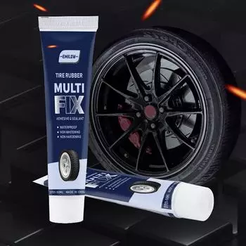 50 мл герметик для ремонта шин герметизирующий резиновый износостойкий некоррозионный клей эффективный клей для склеивания шин для велосипедов автомобилей белый
