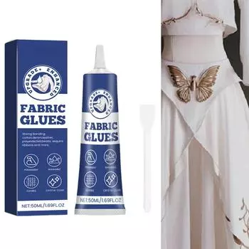 50 мл клеи для тканей водостойкие клеи для склеивания тканей моющиеся клеи для тканей прозрачные клеи для одежды простые в использовании для хлопка A1
