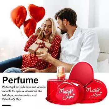 50 мл Love Ladies Perfume Прочный аромат сердца Духи для фестивалей ко Дню святого Валентина красный