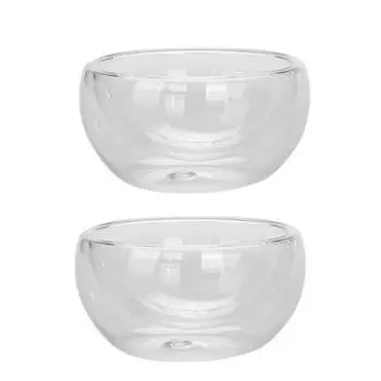 50 мл Маленькая чашка для чая Изысканная двухслойная стеклянная прозрачная чашка Кунг-фу термостойкая чайная утварь Пуэр Чай Кофейные чашки Посуда для напитков 301-400ml