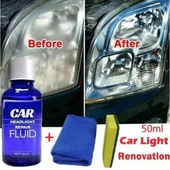 50 мл система восстановления линз фар автомобиля наборы для очистки и восстановления протектора фар автомобиля синий