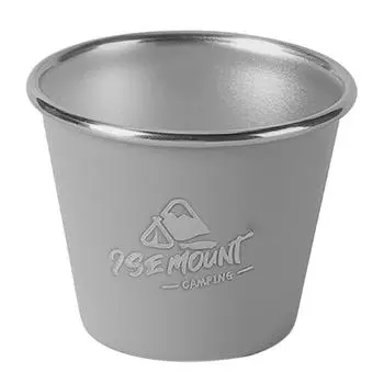50 мл Стаканы для питья штабелируемые портативные для походов, рыбалки, скалолазания (серый)