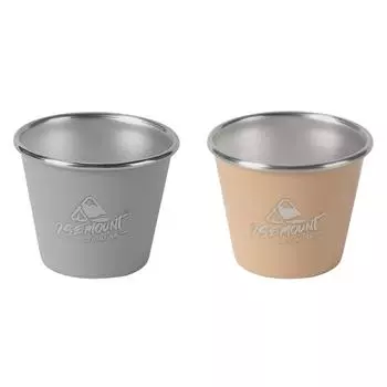 50 мл Стаканы для питья штабелируемые портативные для походов, рыбалки, скалолазания (серый) #F