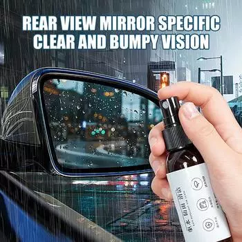 50 мл водоотталкивающий спрей антидождевое покрытие для автомобильного стекла гидрофобная антидождевая автомобильная жидкость лобовое стекло зеркальная маска автополироль CHINA