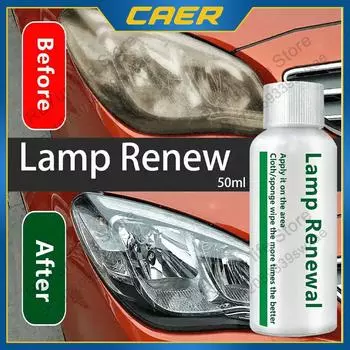 50 мл жидкость для ремонта фар для восстановления автомобиля, антиокислительное покрытие, средство для полировки автомобильных фар, восстановление царапин, очистка от грязи 50 ML