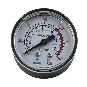 50 мм 1/4 дюйма резьба 0-180 PSI 0-12 бар манометр давления воздуха для воздушного компрессора