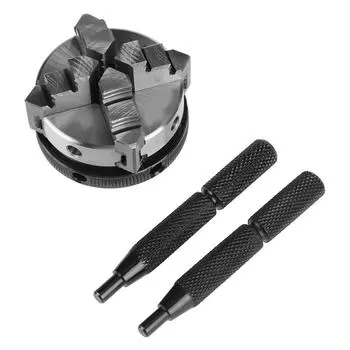 50 мм мини 4-кулачковый реверсивный самоцентрирующийся токарный патрон с резьбой M14 K0250