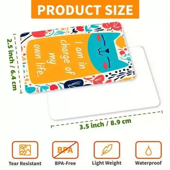 50 мотивирующих и позитивных карточек с красочными дизайнами и вдохновляющими цитатами